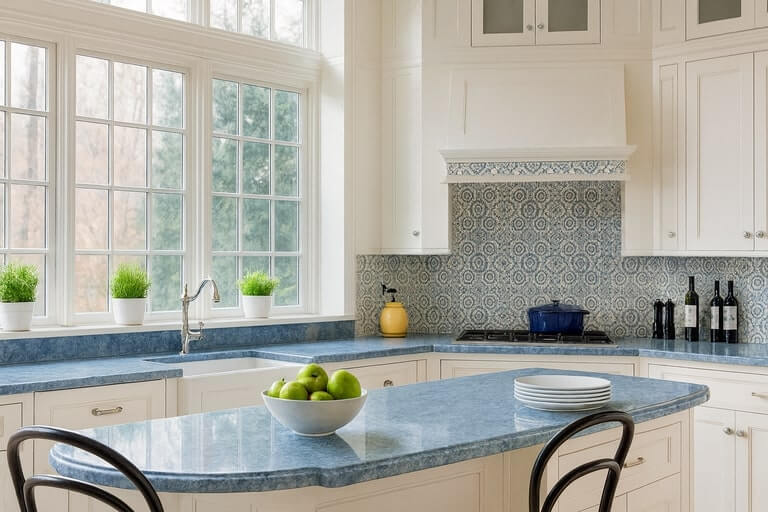 Мрамор Azul Cielo