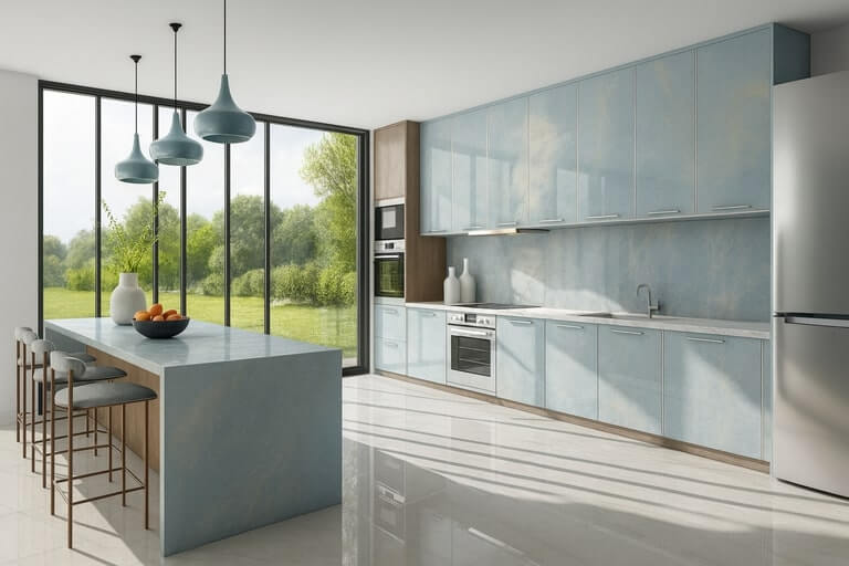 Мрамор Azul Cielo Extra