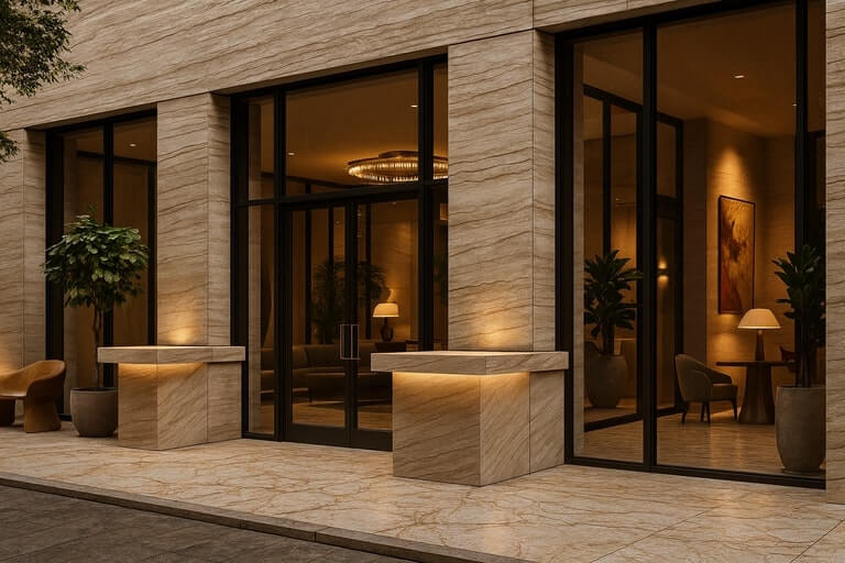 Мрамор Crema Marina