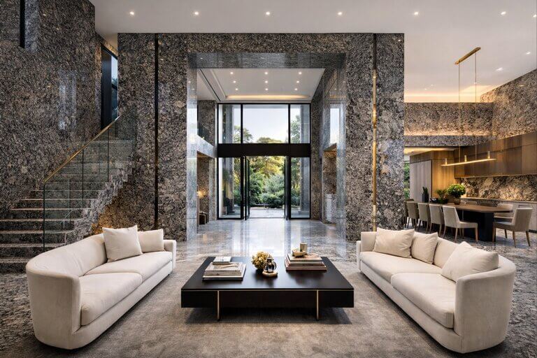 гранит в интерьере