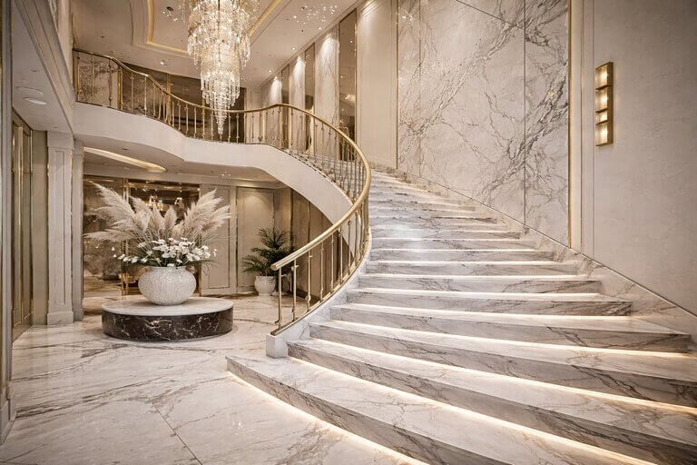 мраморные ступени