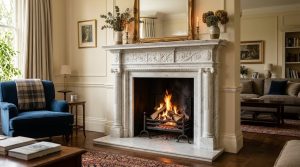 Камин из натурального камня